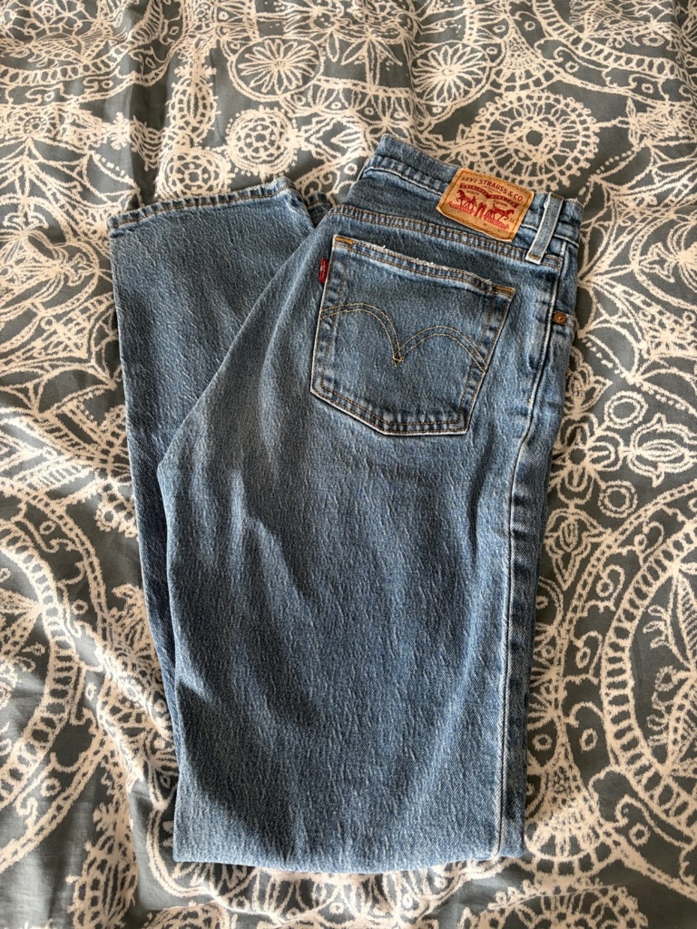 Levi's Light Blue Straight-Leg Denim Jeans